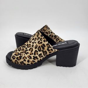 Dirty Laundry Leopard Print Platform Heel | 8